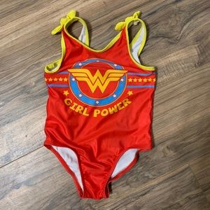 Toddler Girl’s Wonder Woman Swimsuit